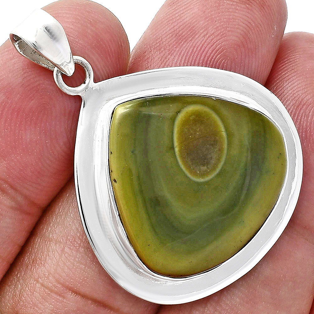 Premium Quality Imperial Jasper 925 Sterling Silver Pendant Jewelry P-1076