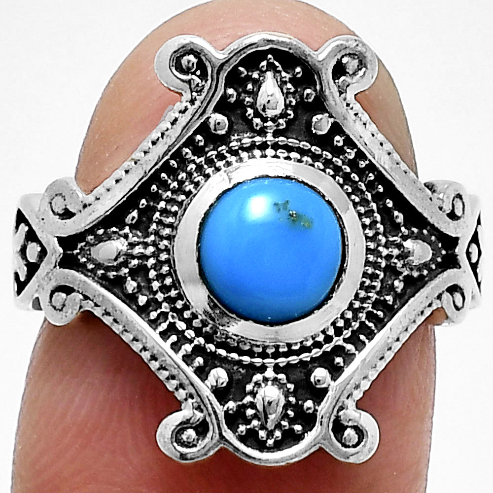 Ethnic Gemstone Silver Ring | Artisan 925 Sterling Handmade Jewelry AGR1027