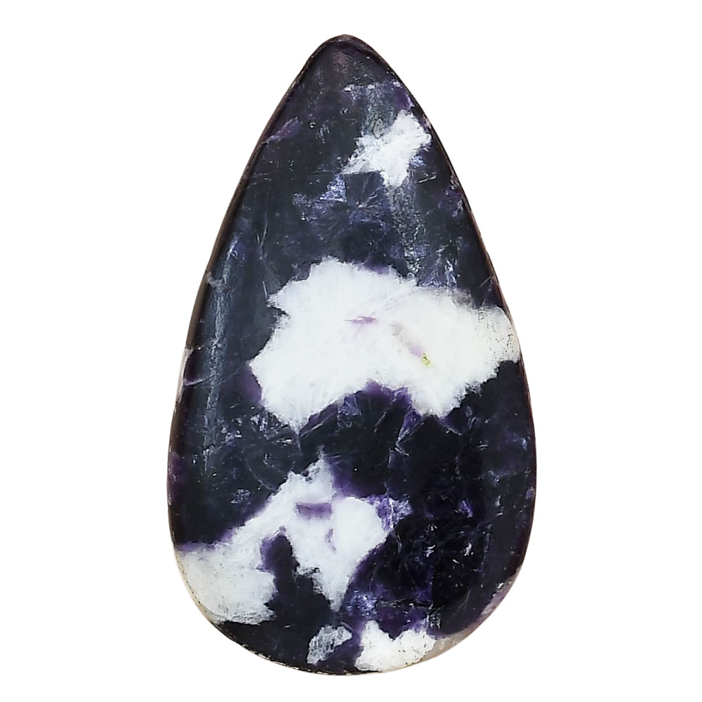 Natural Purple Lepidolite 42×24.3×5.5 mm Pear Shape Polished Gemstone LS03389-56