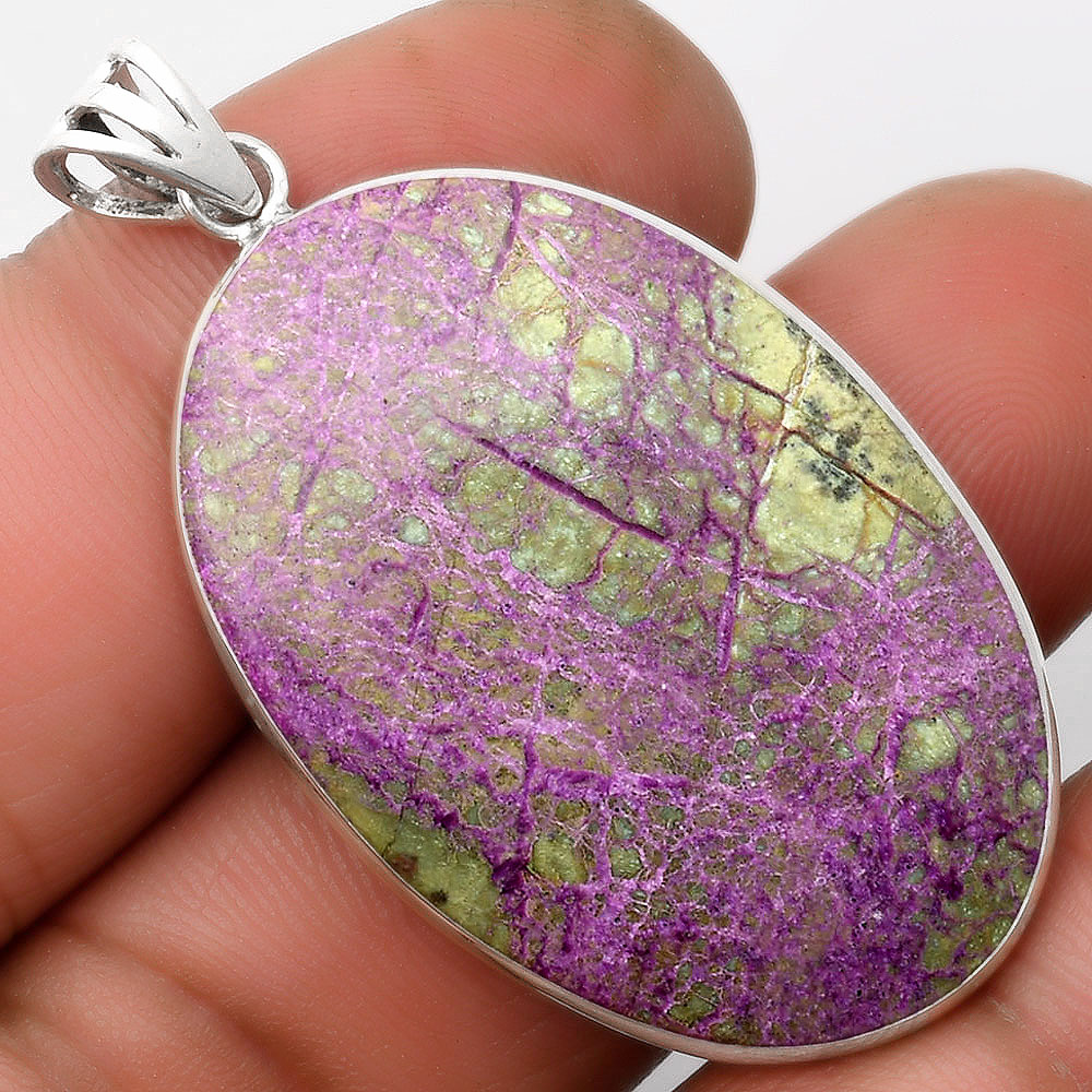 Natural Purpurite - South Africa 925 Sterling Silver Pendant Jewelry P-1001