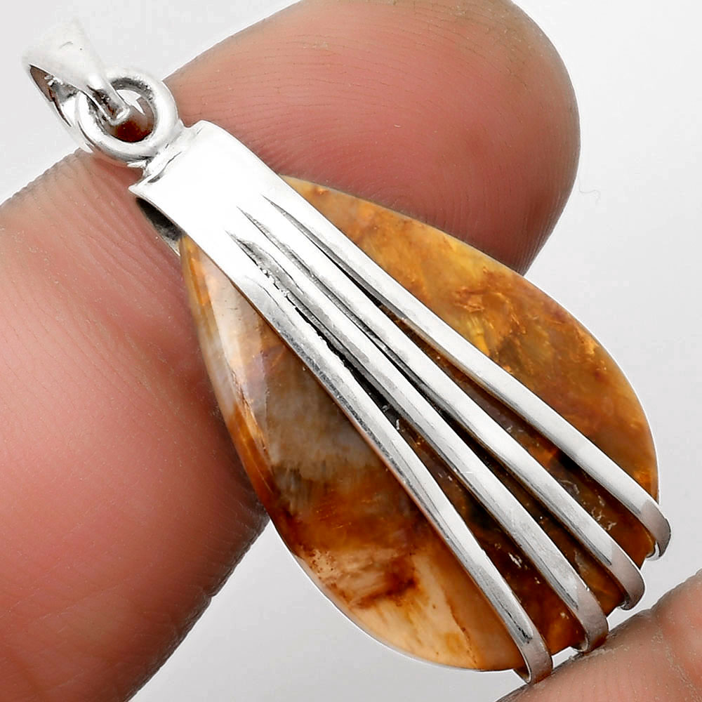 Natural Pietersite - Namibia 925 Sterling Silver Pendant Jewelry P-1302