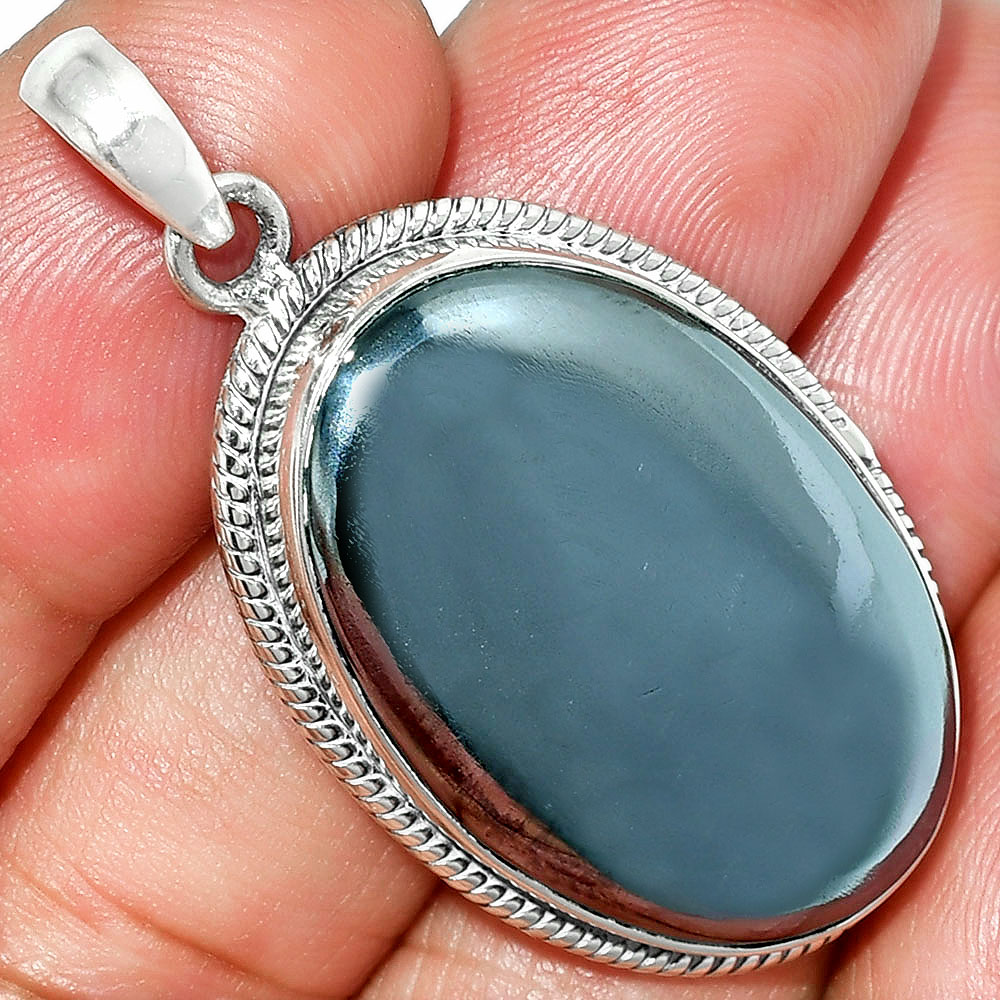 Natural Silicon 925 Sterling Silver Pendant Jewelry P-1068
