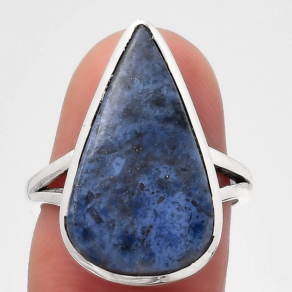 Natural Dumortierite Quartz 925 Sterling Silver Ring s.7 Jewelry R-1005