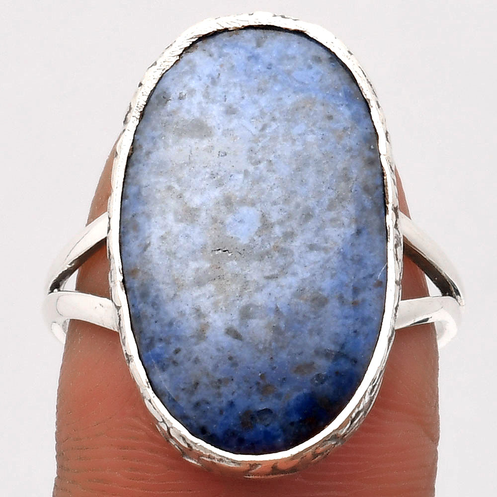 Natural Dumortierite Quartz 925 Sterling Silver Ring s.9 Jewelry R-1191