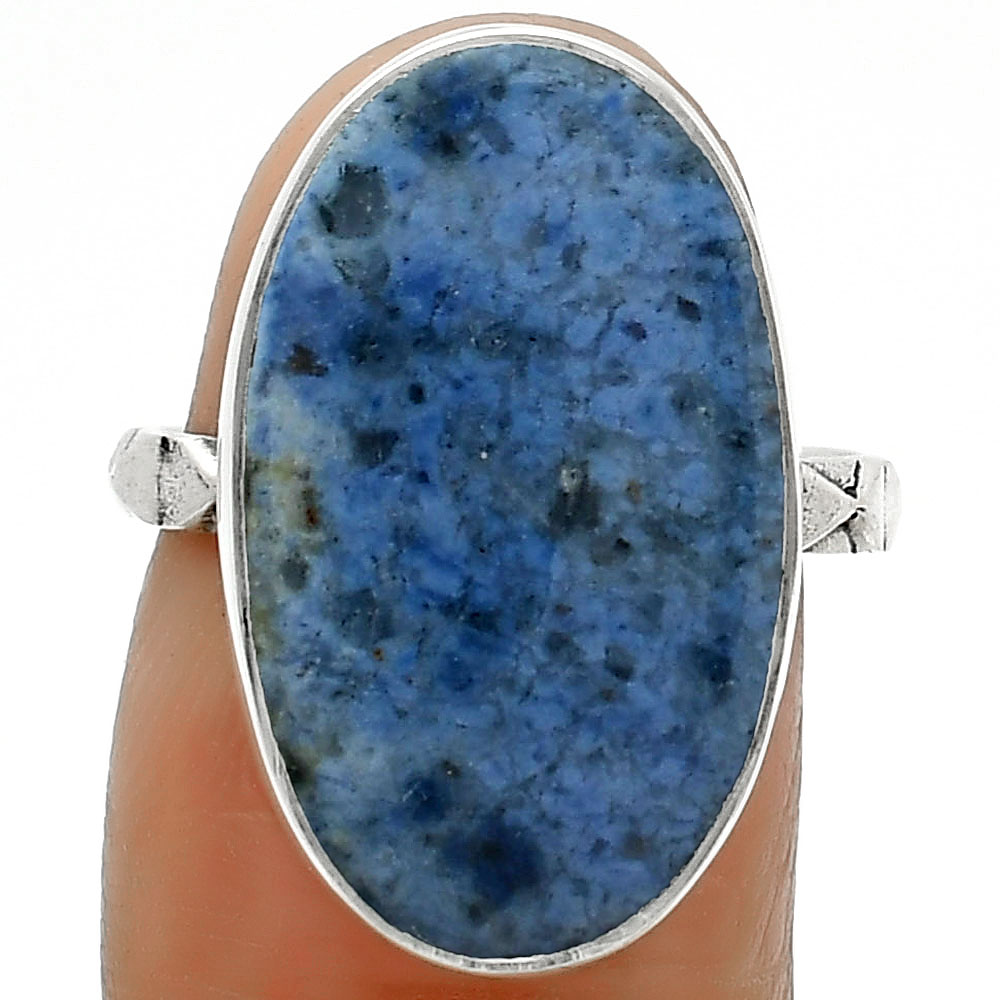 Natural Dumortierite Quartz 925 Sterling Silver Ring s.7 Jewelry R-1191