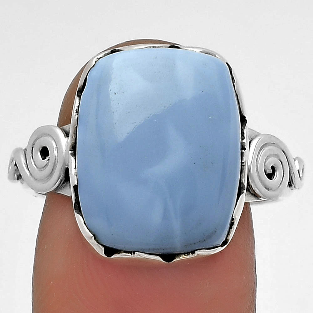 Natural Owyhee Opal 925 Sterling Silver Ring s.9 Jewelry