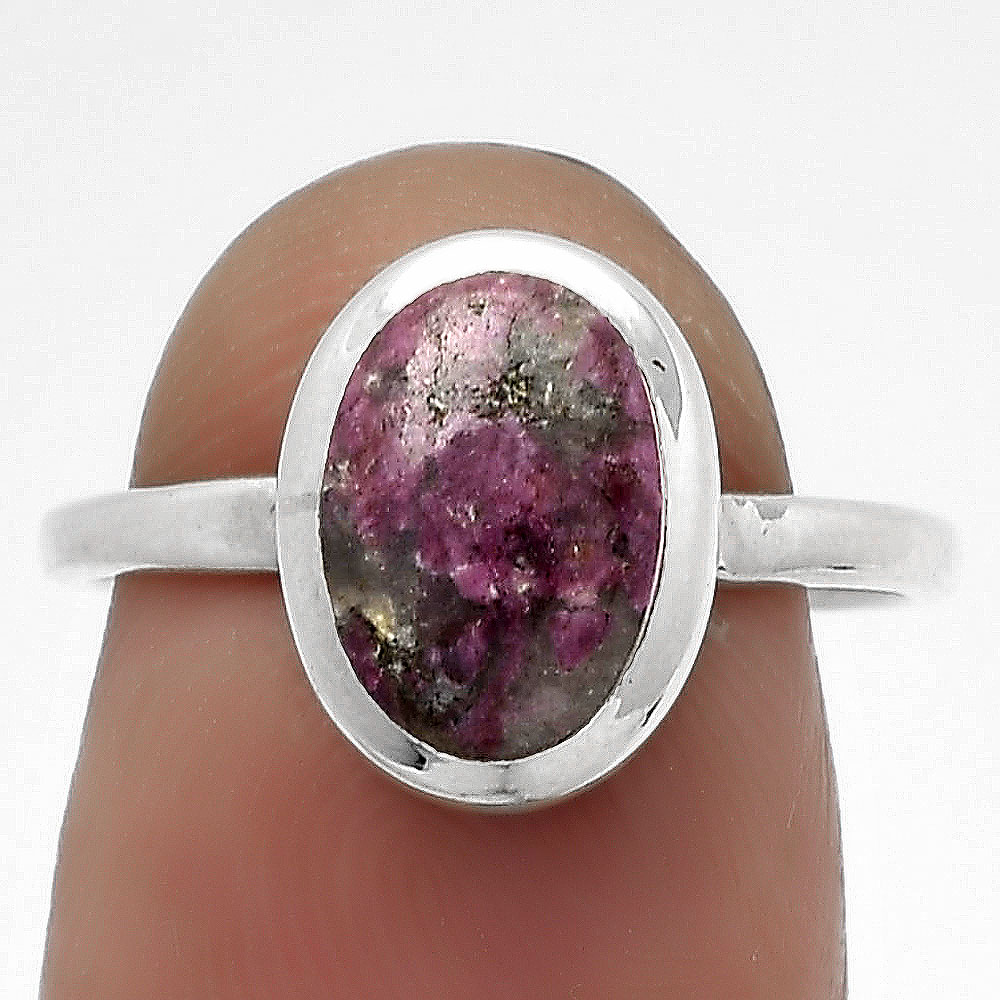 Natural Tourmaline Quartz 925 Sterling Silver Ring s.7.5 Jewelry R-1004