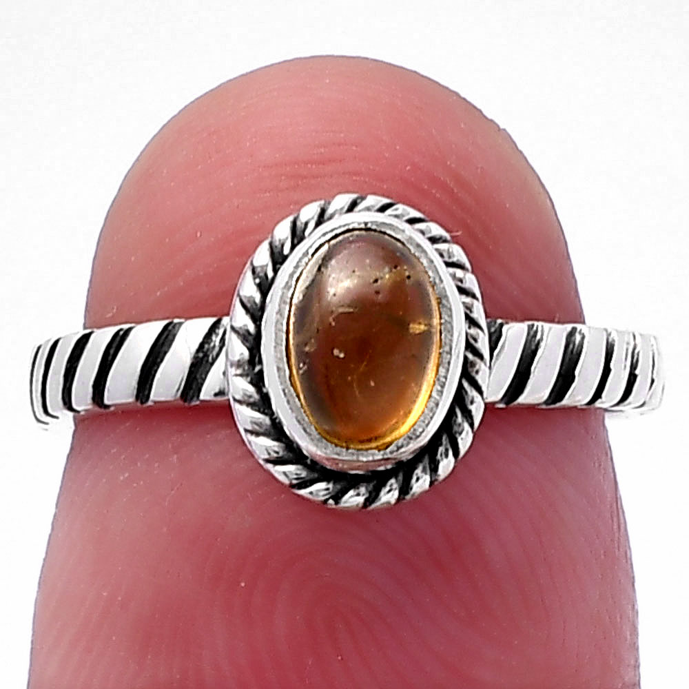 Natural Multi Tourmaline 925 Sterling Silver Ring s.5 Jewelry R-1045