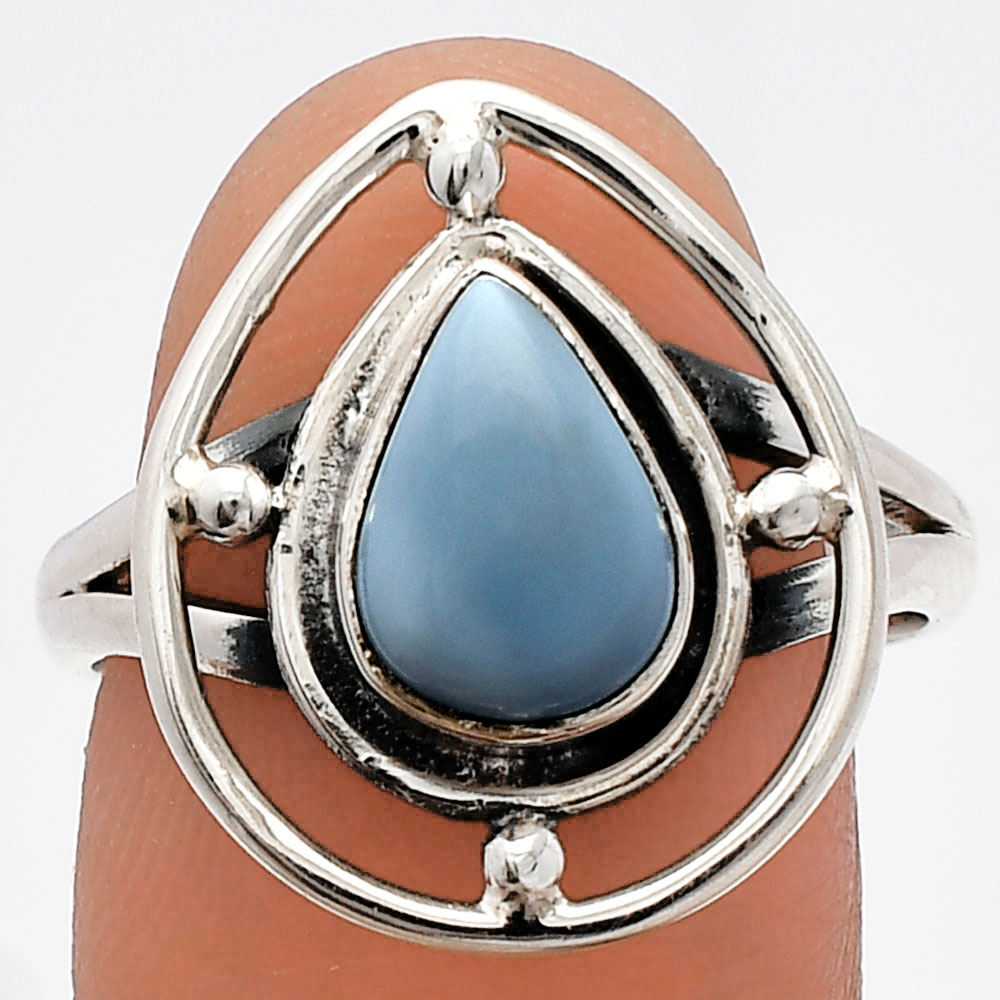 Natural Owyhee Opal 925 Sterling Silver Ring s.8.5 Jewelry R-1446