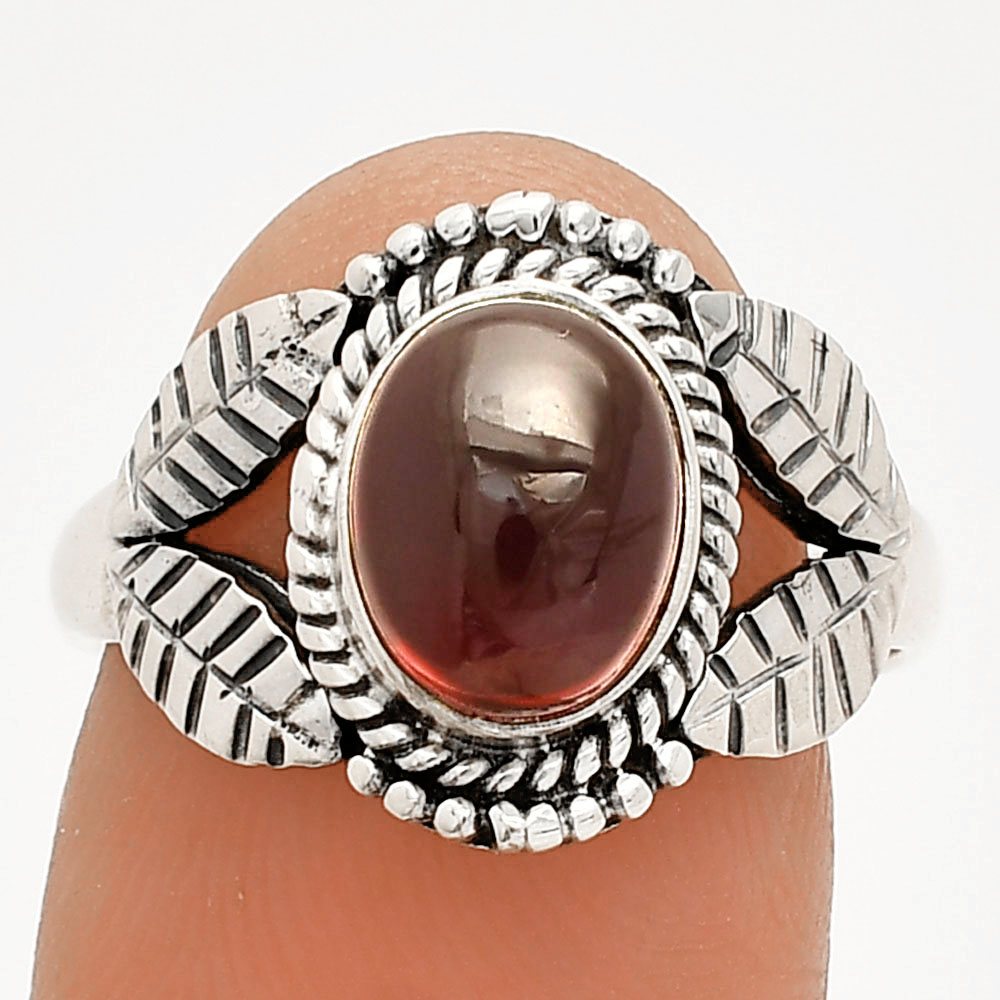 Rhodolite Garnet - Madagascar 925 Sterling Silver Ring s.7.5 Jewelry R-1387