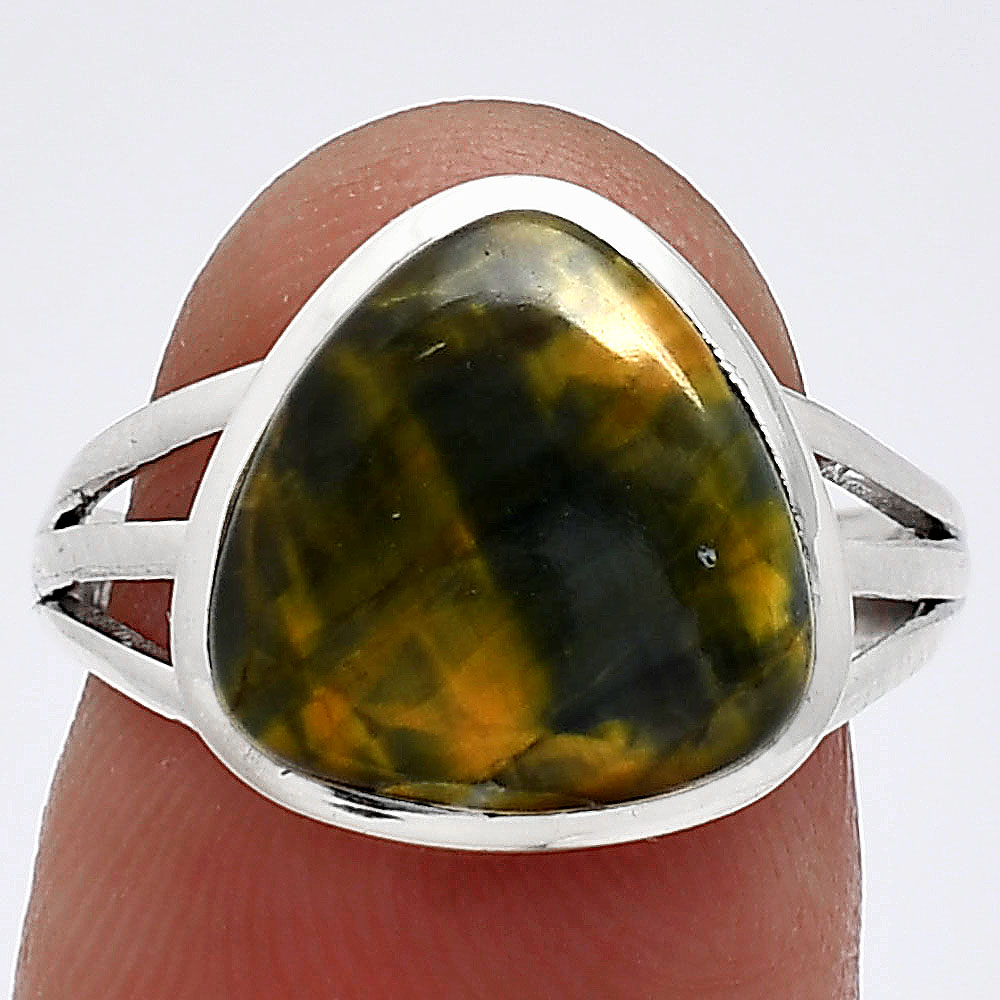 Natural Nellite 925 Sterling Silver Ring s.7 Jewelry R-1006