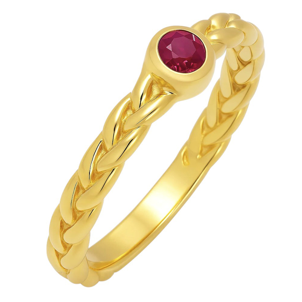 18K Gold Over Brass Round Cut Gemstones Ring Jewelry Size 5-8 RM-1063 TGR1056